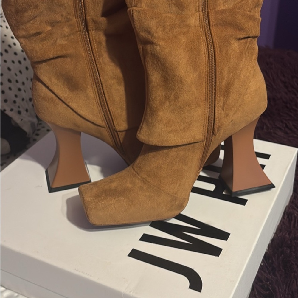 JW PEI Women's Brown Heeled Boots